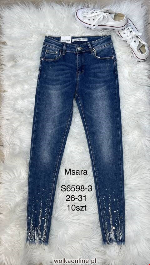 Jeansy damskie S6598-3 1 kolor 26-31
