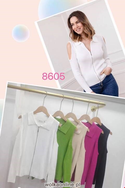 Sweter  Damskie 8605 Mix kolor S-XL