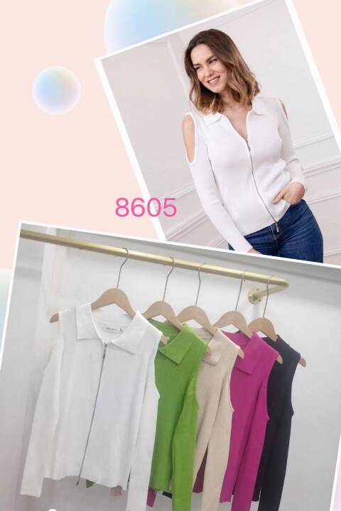 Sweter  Damskie 8605 Mix kolor S-XL 1