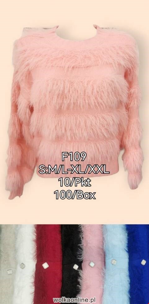 Sweter Damskie F109 Mix kolor S-2XL
