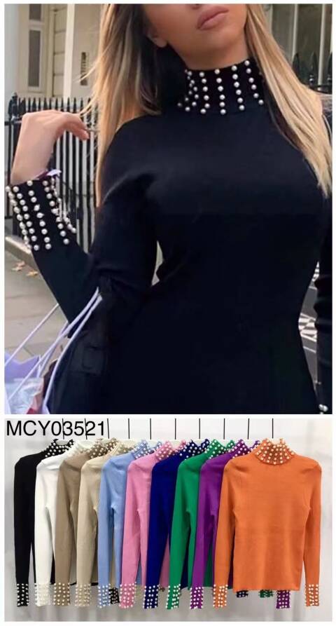 Sweter Damskie MCY03521 Mix kolor Standard 1