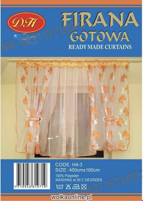 Firanka gotowa 3721 1 kolor 400x150