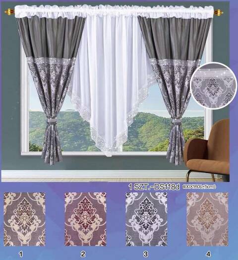 Firanka gotowa 3750 Mix kolor 400x150 1