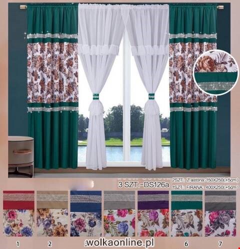 Firanka gotowa 3752 Mix kolor 400x250