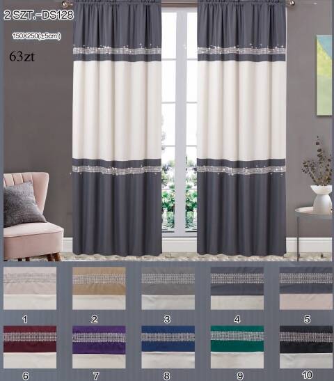 Firanka gotowa 3753 Mix kolor 150x250 1