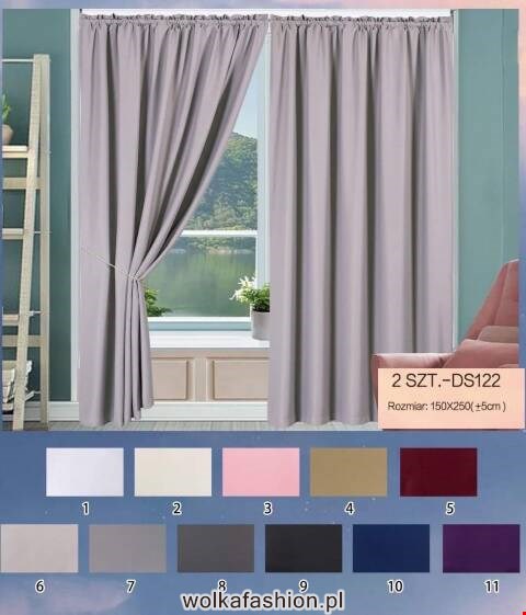 Firanka gotowa 3755 Mix kolor 150x250