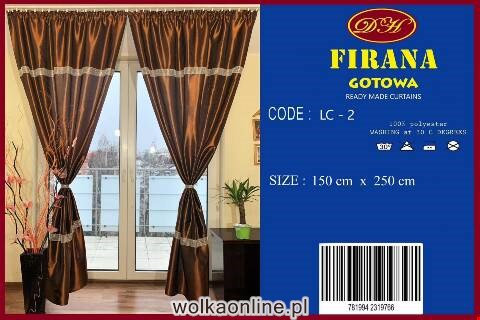 Firanka gotowa 3776 1 kolor 150x250