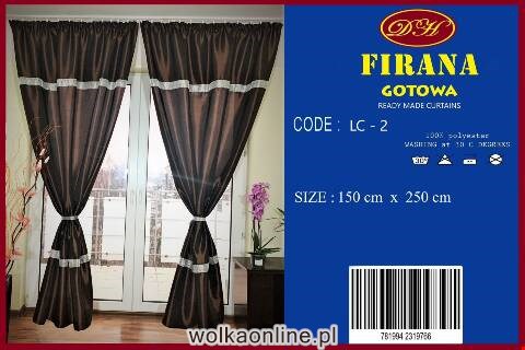 Firanka gotowa 3778 1 kolor 150x250