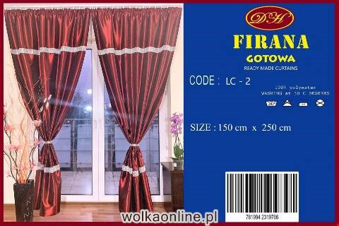 Firanka gotowa 3779 1 kolor 150x250