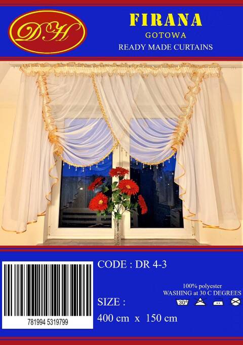 Firanka gotowa 3781 1 kolor 400x150 1