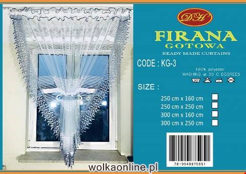 Firanka gotowa 3788 1 kolor 250x160