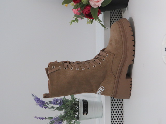 Botki Damskie 1600 KHAKI 36-41 OCIEPLANE