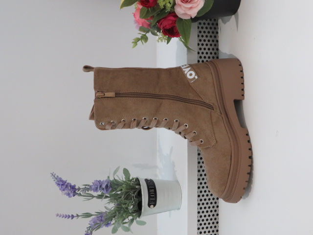 Botki Damskie 1600 KHAKI 36-41 OCIEPLANE 1