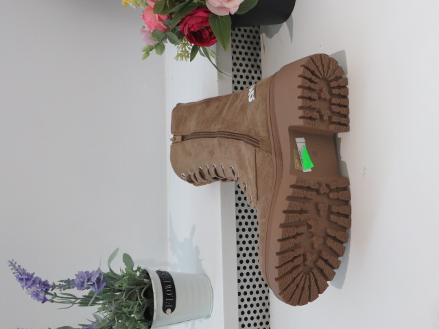 Botki Damskie 1600 KHAKI 36-41 OCIEPLANE 2