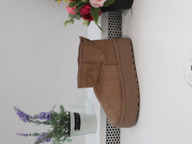 Botki Damskie 2818 KHAKI 36-41 OCIEPLANE