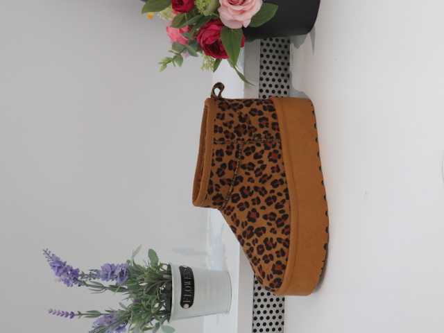 Botki Damskie 2818 LEOPARD 36-41 OCIEPLANE