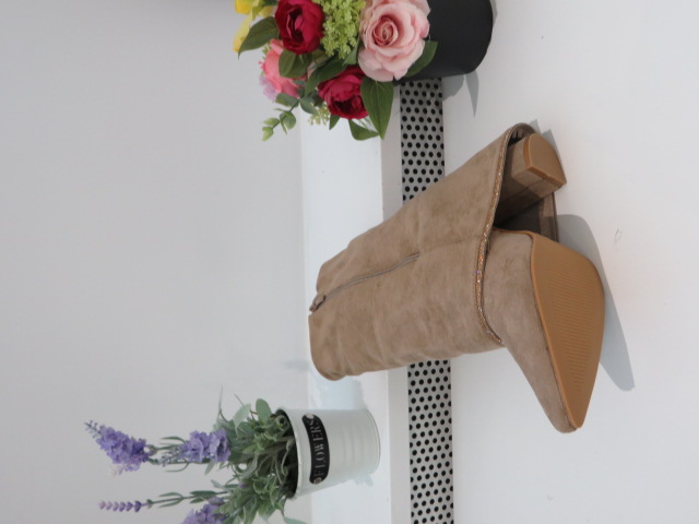 Botki Damskie 9508 KHAKI 36-41 2