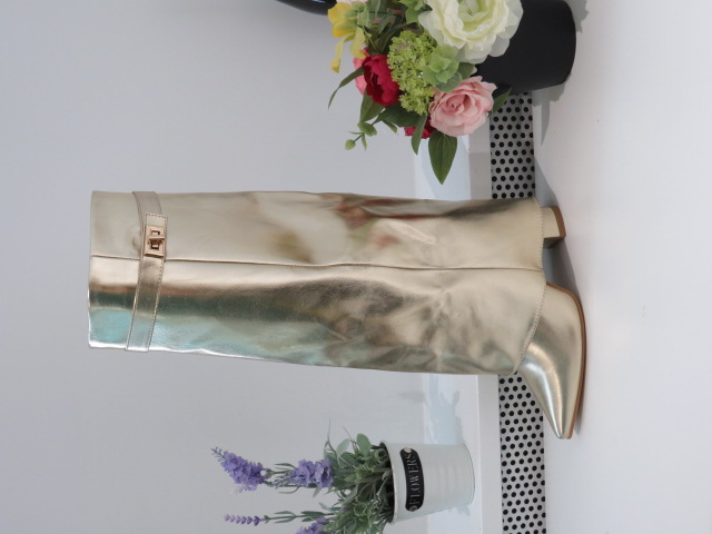 Kozaki Damskie 8623A GOLD 36-41