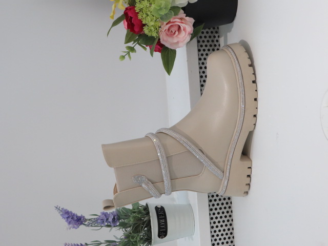 Botki Damskie CLS239 BEIGE 36-41
