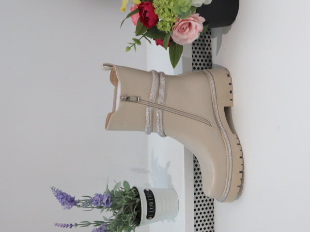 Botki Damskie CLS239 BEIGE 36-41 1