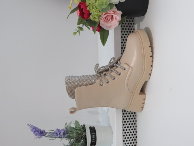 Botki Damskie 9510A BEIGE 36-41