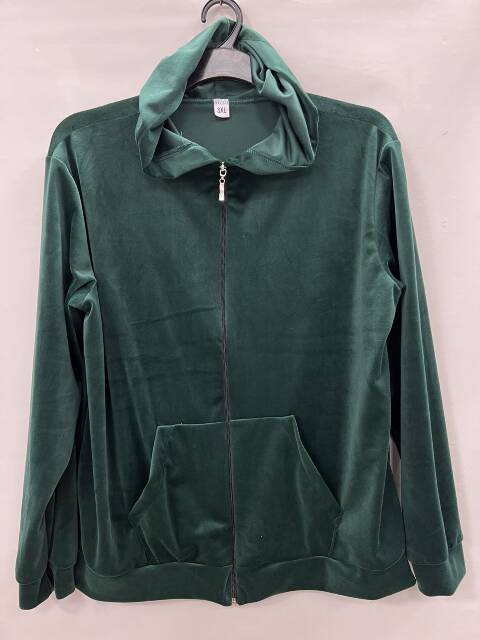 Bluza welurowa damskie 5438 1 kolor 3XL-6XL (Towar Polskie) 1
