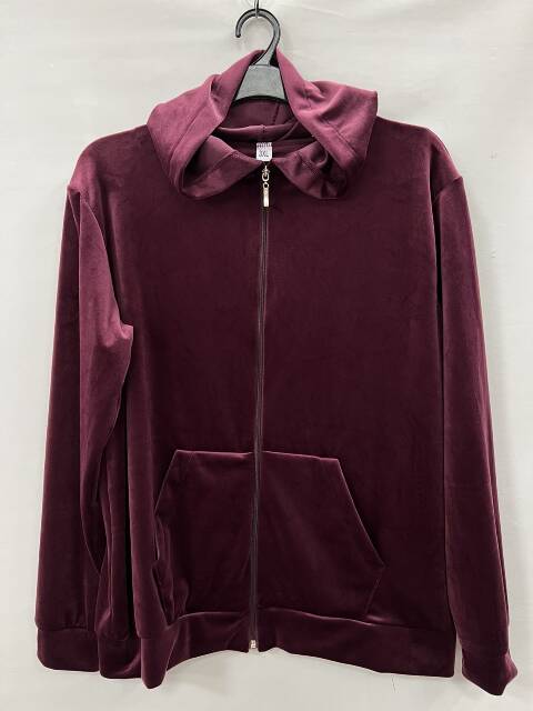 Bluza welurowa damskie 5439 1 kolor 3XL-6XL (Towar Polskie) 1