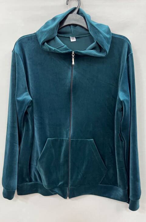 Bluza welurowa damskie 5441 1 kolor 3XL-6XL (Towar Polskie)