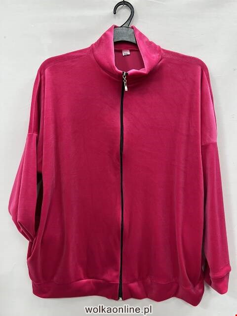 Bluza welurowa damskie 5505 1 kolor 3XL-6XL (Towar Polskie)