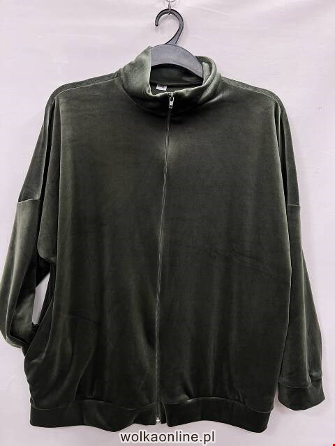 Bluza welurowa damskie 5506 1 kolor 3XL-6XL (Towar Polskie)