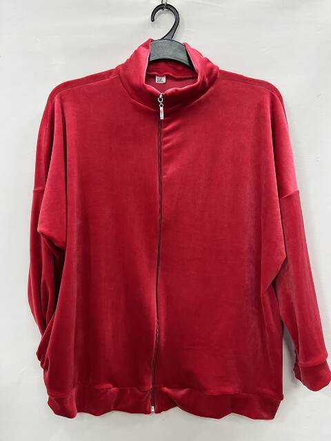 Bluza welurowa damskie 5509 1 kolor 3XL-6XL (Towar Polskie) 1