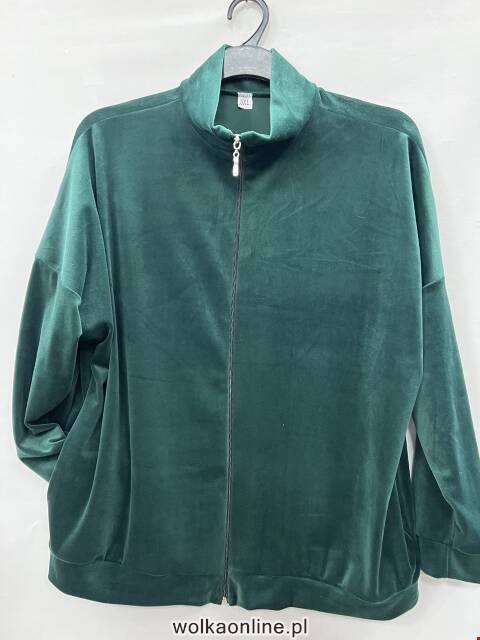 Bluza welurowa damskie 5512 1 kolor 3XL-6XL (Towar Polskie)