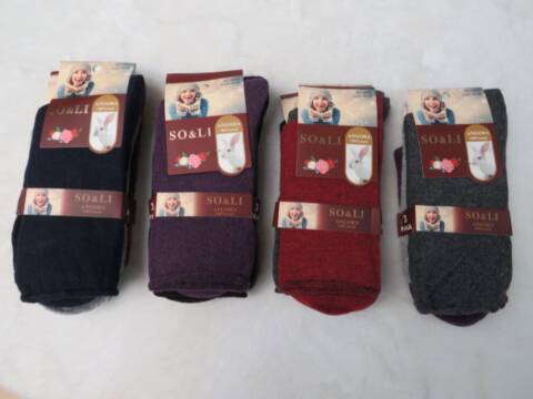 Skarpety angora damskie B601-10 Mix kolor 35-42