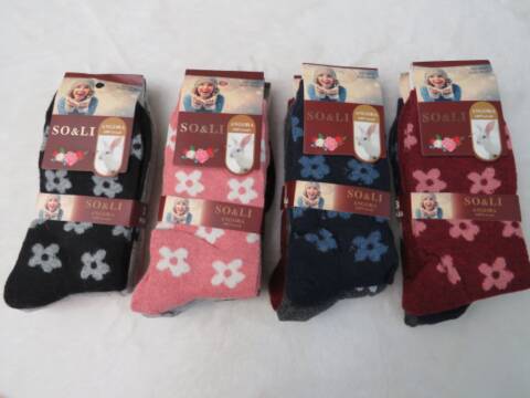 Skarpety angora damskie B601-7 Mix kolor 35-42 1