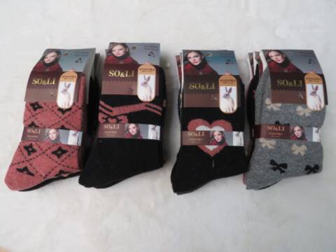 Skarpety angora damskie AE005-3 Mix kolor 35-42 1
