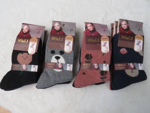 Skarpety angora damskie AE005-4 Mix kolor 35-42 1