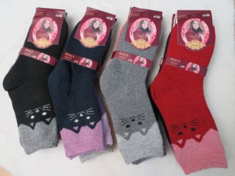 Skarpety angora damskie AE005-7 Mix kolor 35-42 1