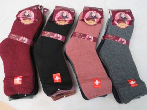 Skarpety angora damskie AE005-1 Mix kolor 35-42 1