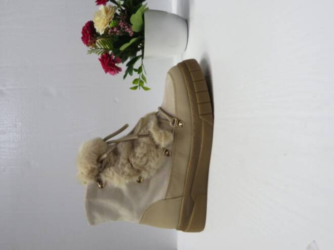 Botki Damskie F6325 BEIGE 36-41