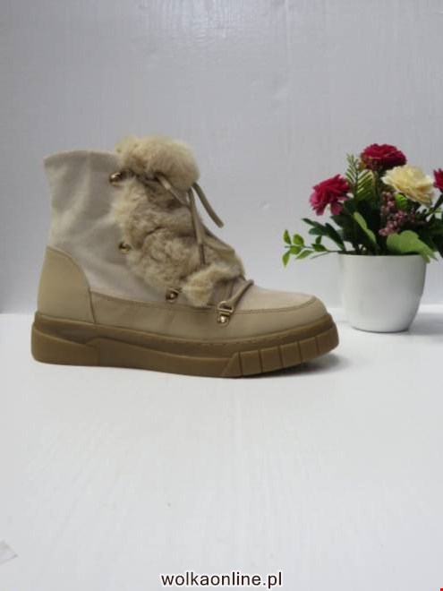 Botki Damskie F6325 BEIGE 36-41