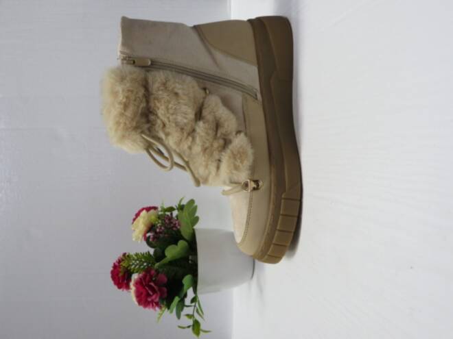 Botki Damskie F6325 BEIGE 36-41 1