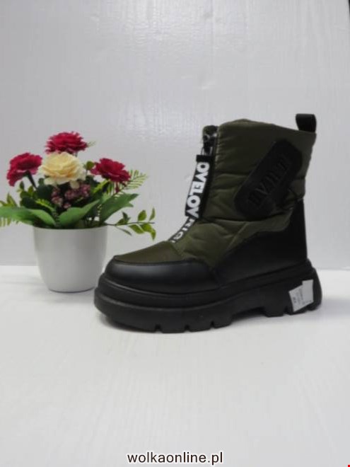  Botki Damskie 5707-11 BLACK/GREEN 36-41