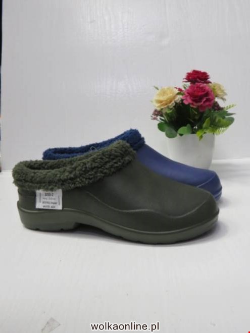 Klapki Damskie D55-2 NAVY/D.GREEN 37-41