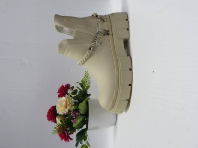 Botki Damskie 8572A BEIGE 36-41