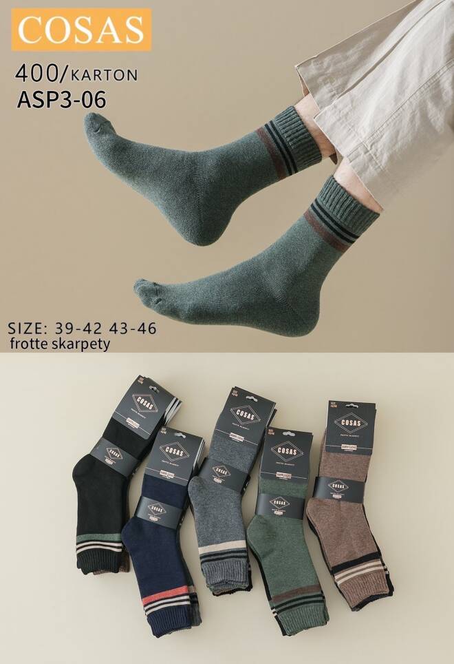 Skarpety męskie ASP3-06 Mix KOLOR  39-46 1