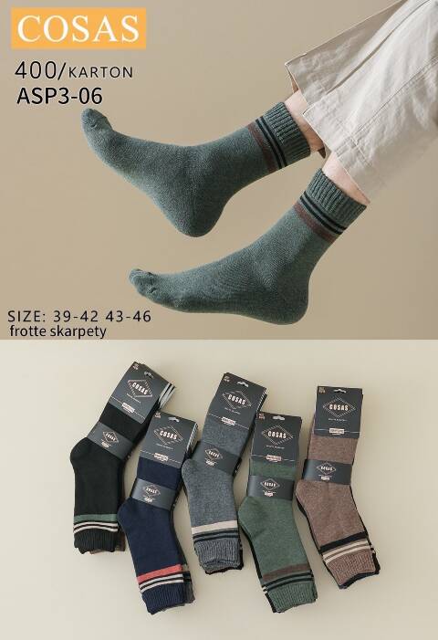 Skarpety męskie ASP3-06 Mix kolor 39-46 1