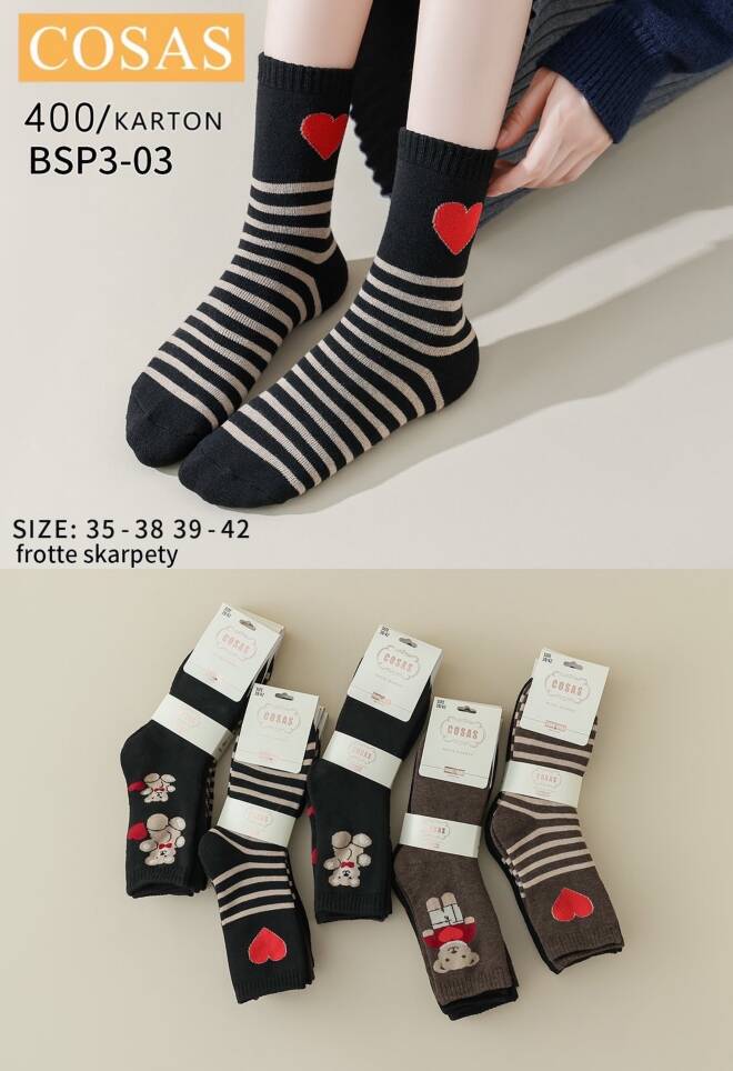 Skarpety damskie BSP3-03 Mix KOLOR  35-42