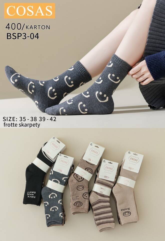 Skarpety damskie BSP3-04 Mix KOLOR  35-42 1