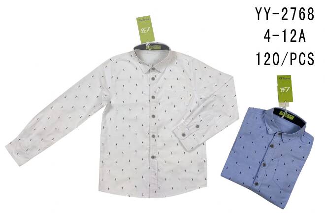 Koszula chłopięce YY-2768 Mix KOLOR  4-12 1