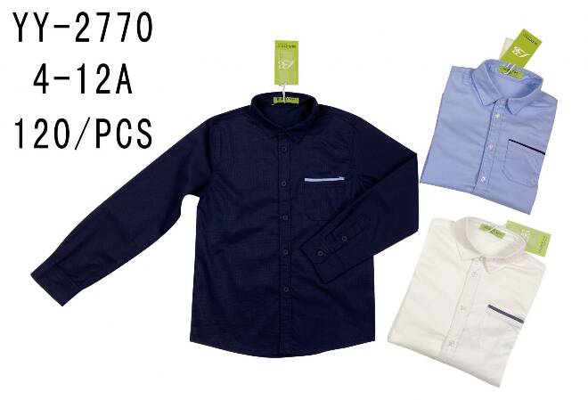 Koszula chłopięce YY-2770 Mix KOLOR  4-12 1